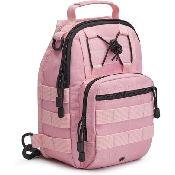 Outdoor Tactical Bag Backpack, Pink - Picture 6 of 7